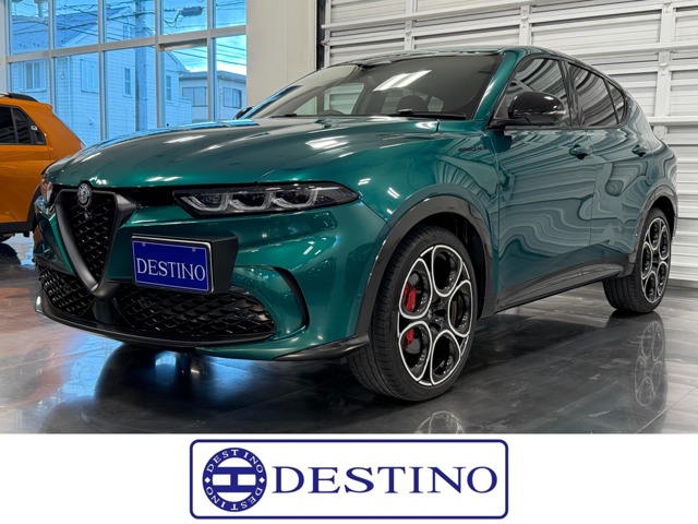 Alfa Romeo Tonale Edizione Speciale 2025 model, official dealer car, Montreal Green, black leather seats, power seats with seat heater and ventilation, harman/kardon sound system, genuine navigation, around-view monitor, ETC 2.0