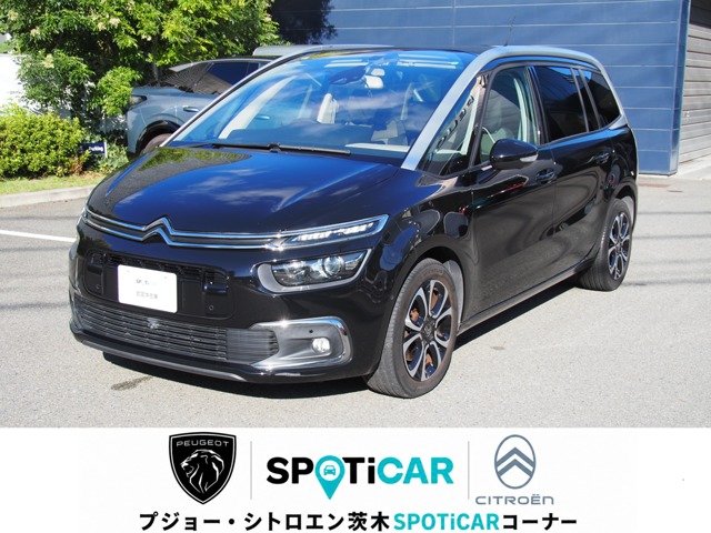 Citroen Grand C4 Spacetourer Shine Blue HDi Diesel Turbo with fixed sunshade, 7-seater, 2-liter diesel turbo, Aisin 8-speed AT, panoramic glass roof, original navigation, digital TV tuner, ETC, drive recorder, sliding sunshade