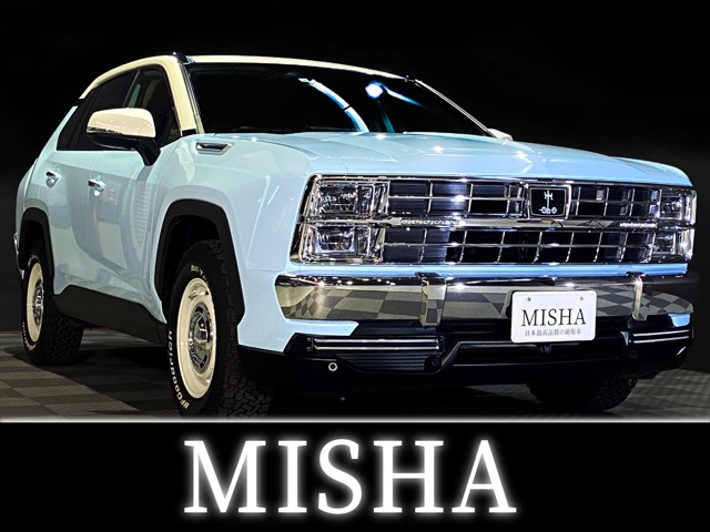 Mitsuoka Auto Buddy 2.5 Hybrid DX E-Four 4WD North Carolina Blue/White/chrome grille/chrome bumper/MITSUOKA Cloisonne rear emblem/genuine option 16-inch wheels (white)/BF Goodrich All Terrain tires