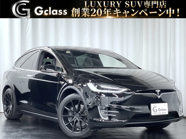 Tesla Model X 100D 3-row seat 6-seater Falcon Wing Door Black Leather Seats Cold Climate Package Electric Rear Gate Auto Pilot Carbon Decal ETC