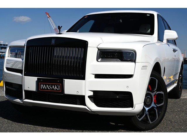 Rolls-Royce Black Badge Cullinan 6.75 4WD genuine dealer vehicle left-hand drive non-smoking corporate roof storage Arctic White & black white combination genuine leather shooting star liner headlights rear entertainment & picnic table dedicated 22 inch alloy ventilation massage S
