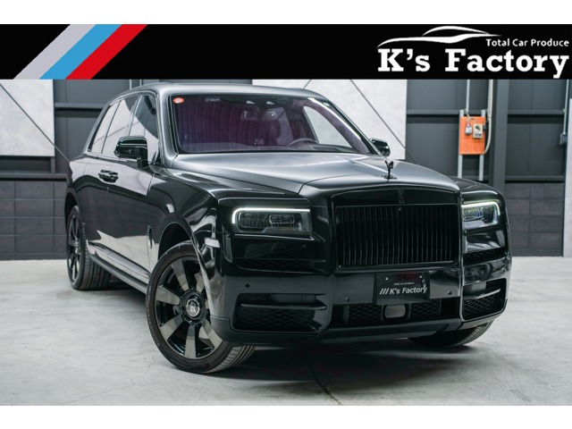 Rolls-Royce Cullinan 6.75 4WD Black Batch specification/Coach line/Shooting star/Headliner/Bespoke interior/Rear theater configuration/RR headrest stitching/Full wrapping/Flying lady (Black)